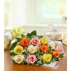 One Dozen Rose Presentation Bouquet